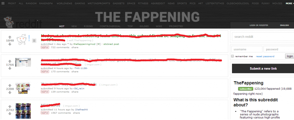 What does fappening mean